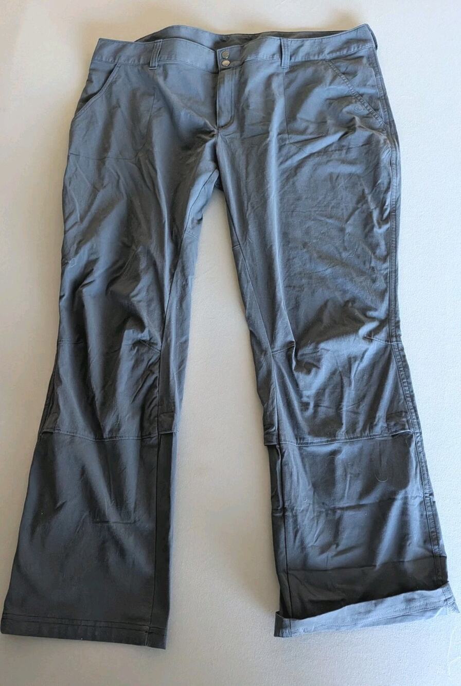 Columbia Saturdy Trail Roll-up Pants To Capri Plus Sz 22W Gray Omni- Shield